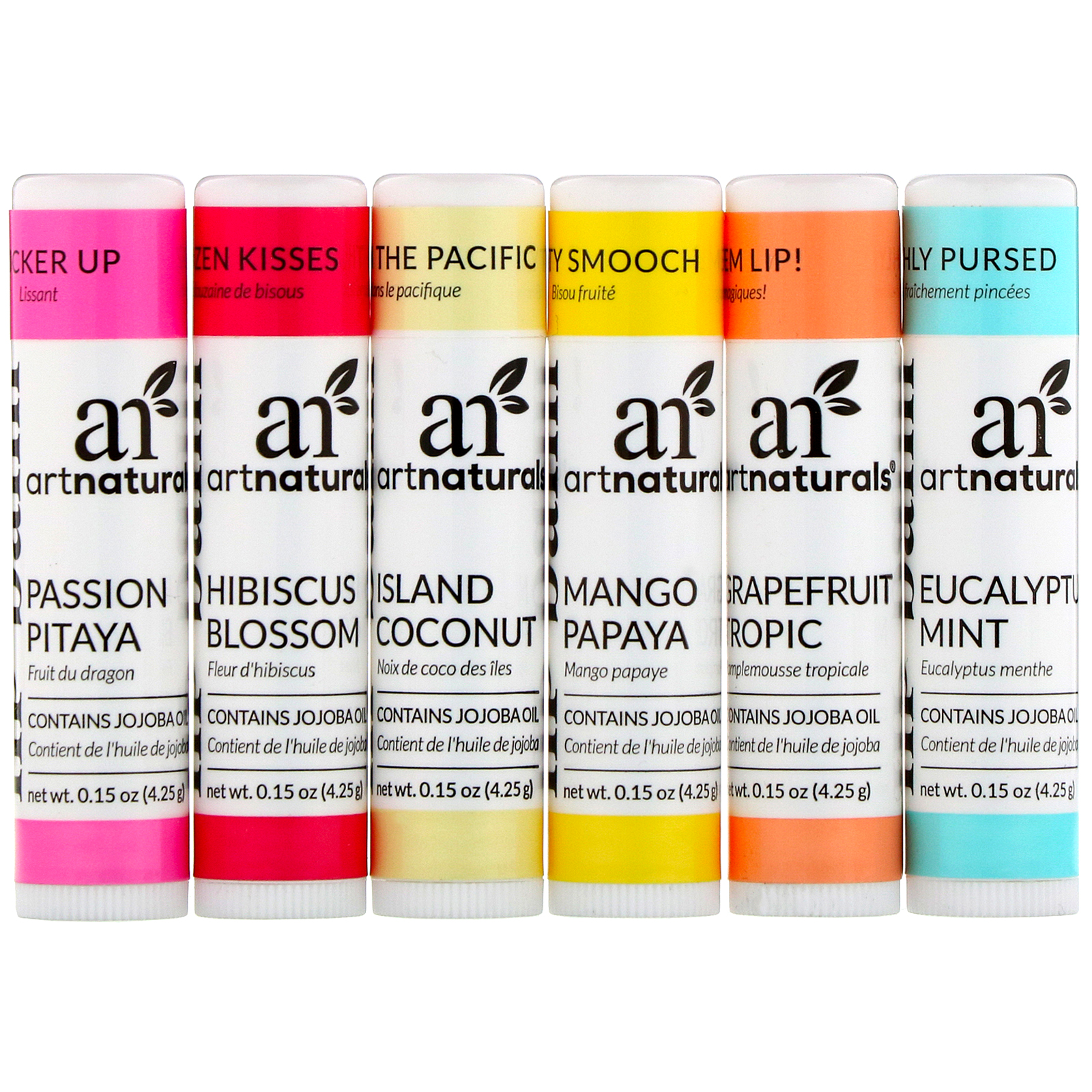 Comprar Artnaturals, Lip Balm Set, 6 Lip Balms, 0.15 oz (4.25 g) Each