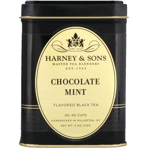 Comprar Harney & Sons, Chá Preto Sabor Chocolate com Mente, 4 oz (113 g)