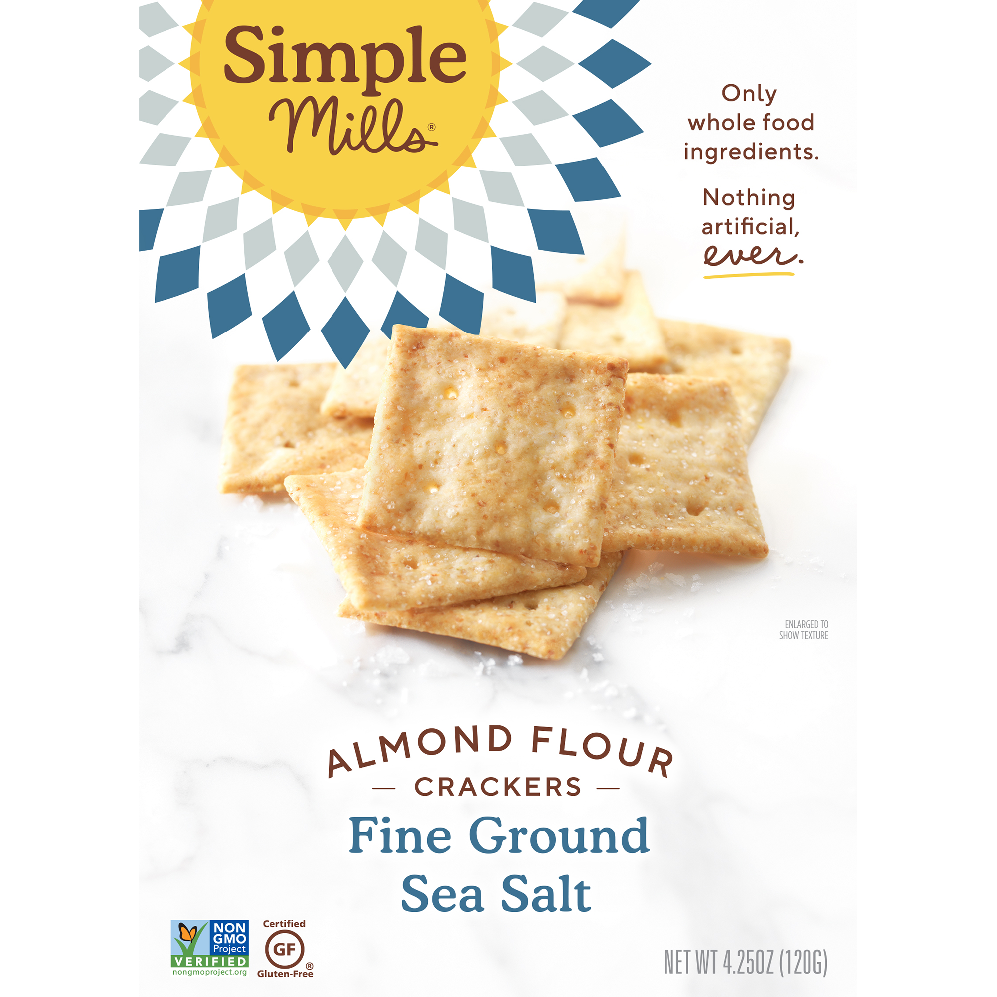Comprar Simple Mills, Bolachas com Farinha de Amêndoa Naturalmente Sem Glúten, Sal Marinho Moído, 120 g (4,25 oz)
