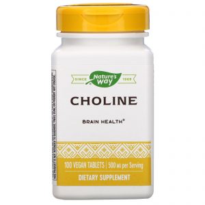 Comprar Nature's Way, Colina, 500 mg, 100 Comprimidos Veganos