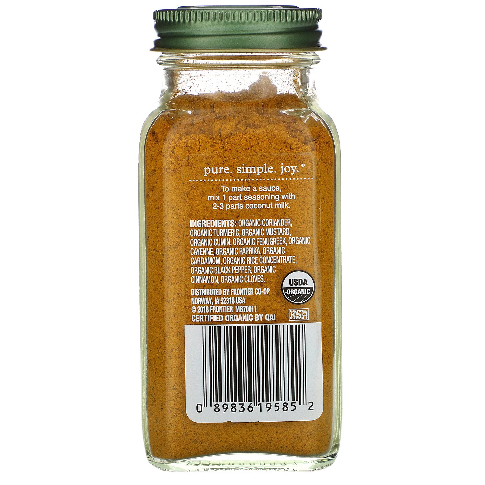 Comprar Simply Organic, Caril Picante em Pó, 2,80 oz (79 g) - Imagem 2
