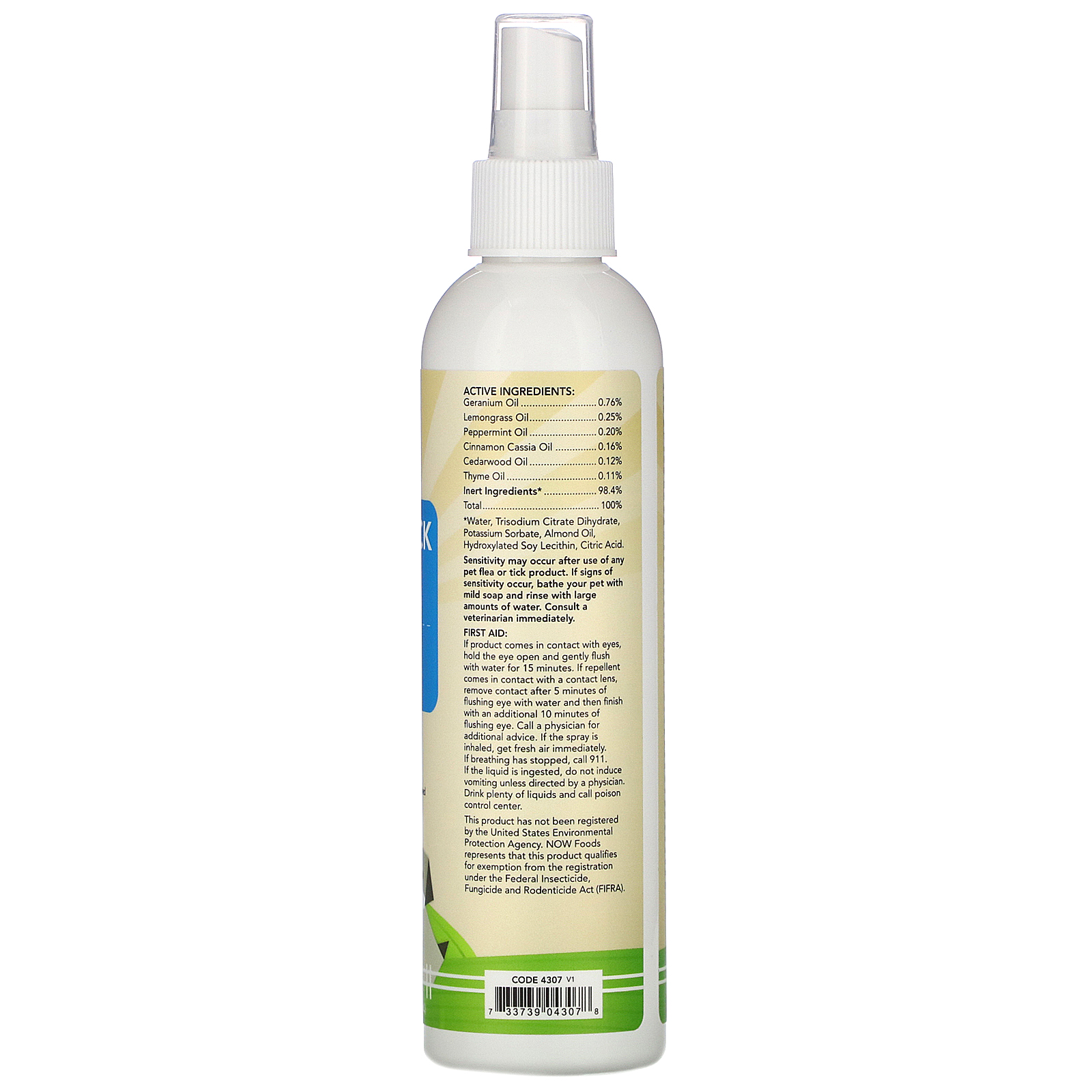 Comprar Now Foods, Pets, Flea & Tick Spray for Dogs, 8 fl oz (237 ml) - Imagem 2