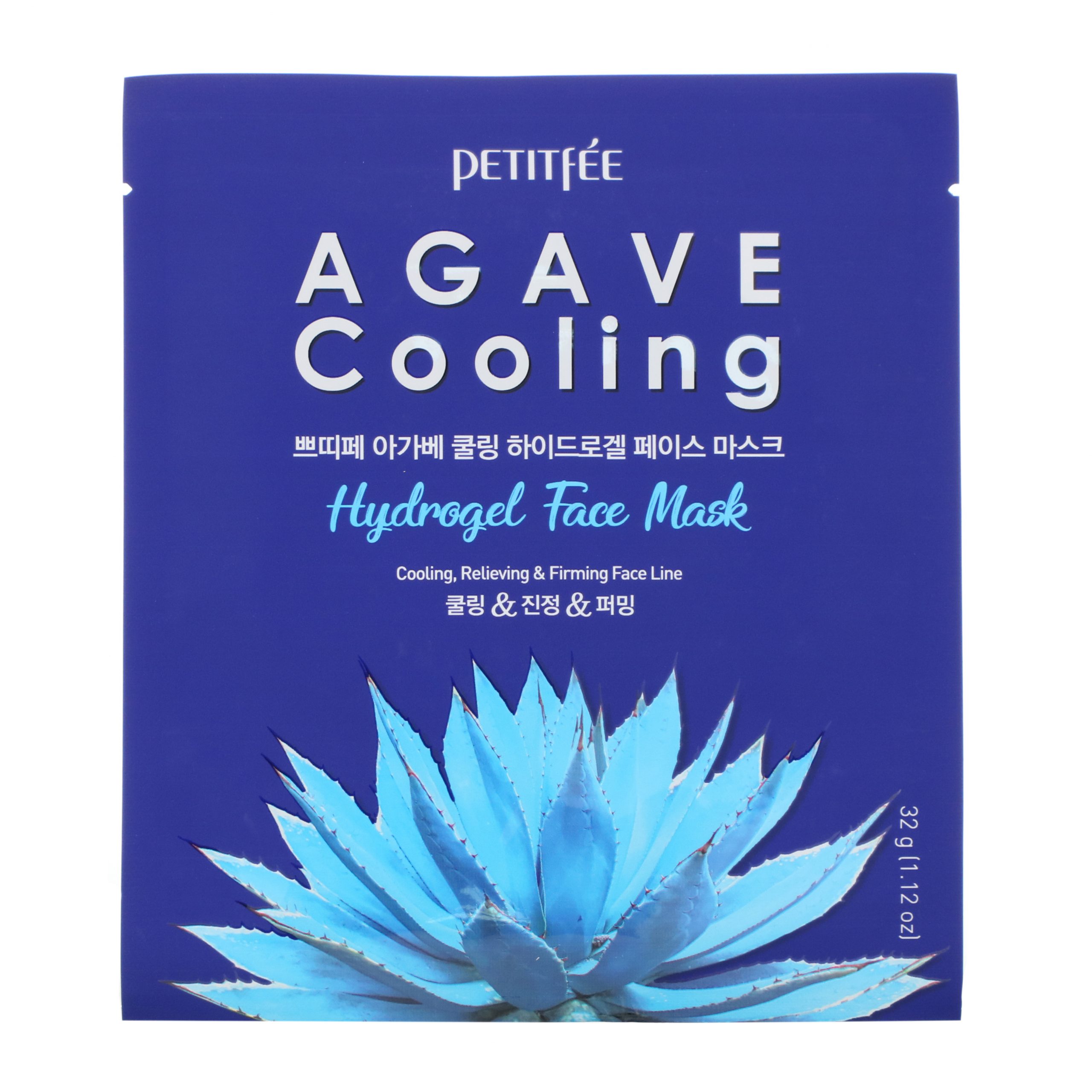 Comprar Petitfee, Agave Cooling, Hydrogel Face Mask, 5 Sheets, 1.12 oz (32 g) Each - Imagem 3