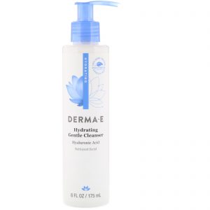 Comprar Derma E, Gel de Limpeza Suave e Hidratante, Ácido Hialurônico, 6 fl oz (175 ml)