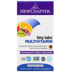 Comprar New Chapter, Multivitamin Tiny Tabs, Complete Whole-Food Multivitamin, 192 Comprimidos Vegetais