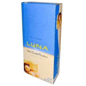 Comprar Luna Bars, Barra de Nutrição Completa para mulheres - Chocolate Branco com Macadâmia -15 pacotes