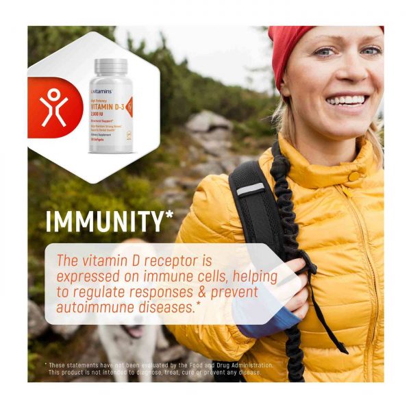 Comprar Vitamina D3 2000 IU eVitamins 120 Cápsulas em Gel - Imagem 5