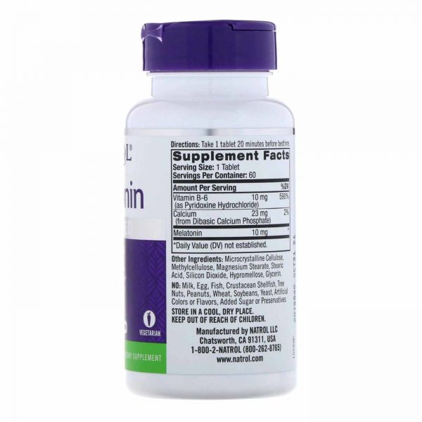 Comprar Natrol Melatonina Fórmula Avançada do sono 10mg - 60 Tabletes - Imagem 4
