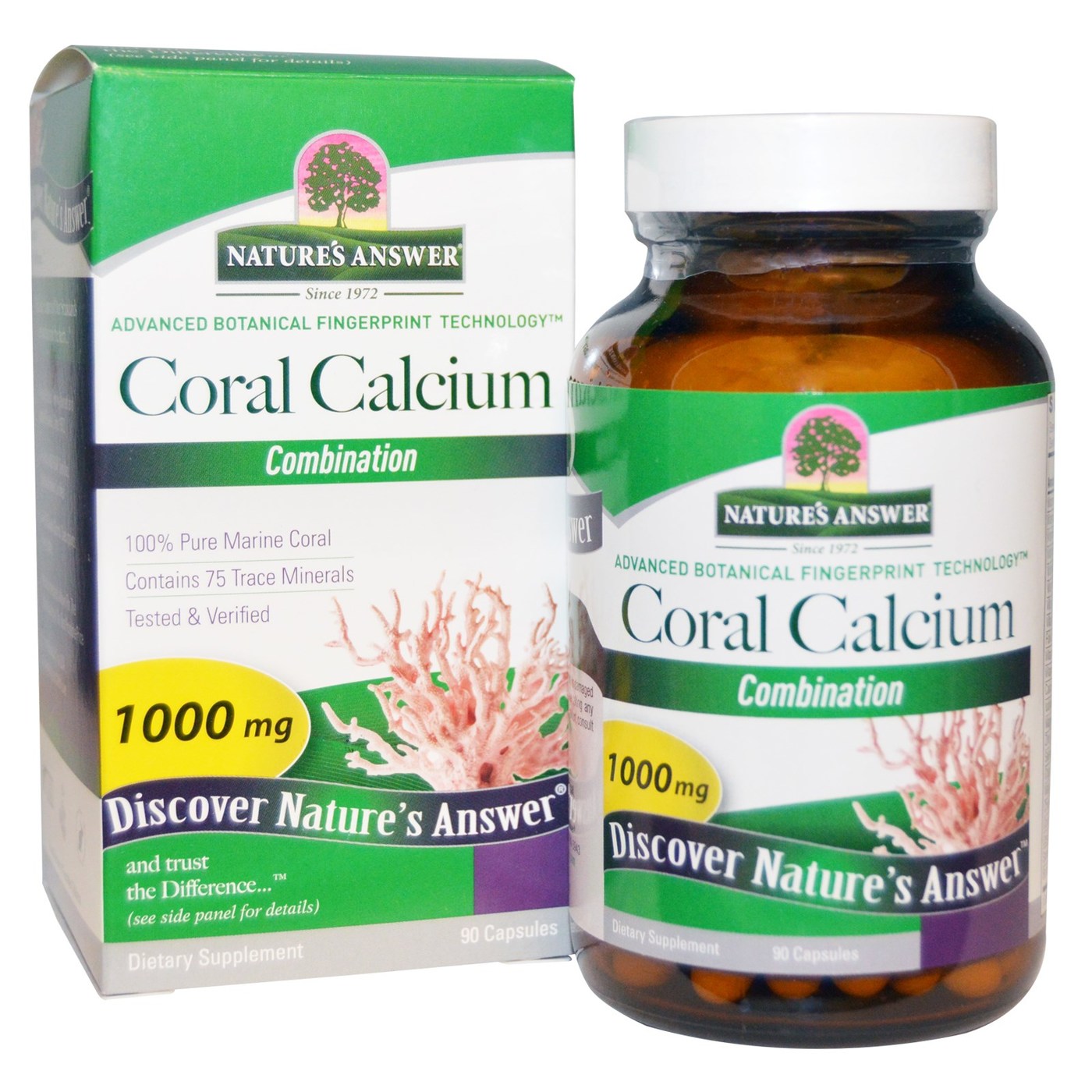 Comprar Nature's Answer, Combinação Cálcio Coral - 90 Cápsulas