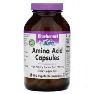Comprar Bluebonnet Nutrition, Amino Acid Capsules, 750 mg, 180 Vegetable Capsules