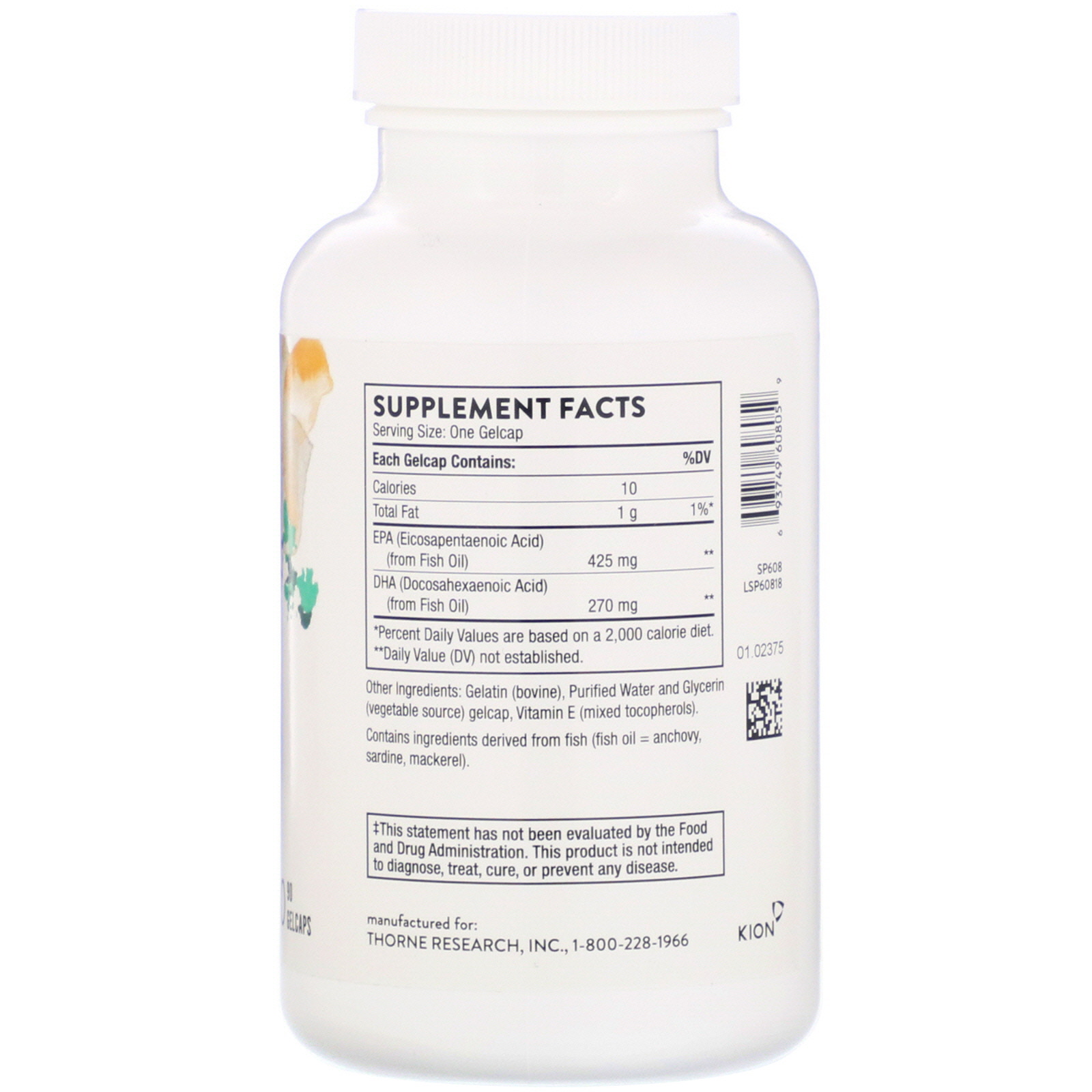 Comprar Thorne Research, Super EPA, EPA e DHA, 90 Cápsulas de Gel - Imagem 2