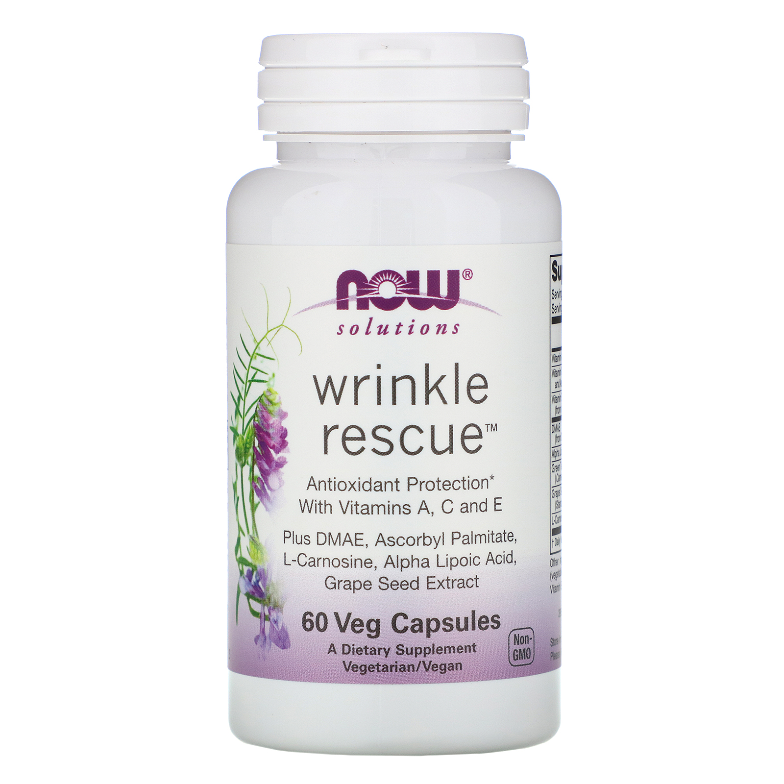 Comprar Now Foods, Solutions, Recuperador de Rugas, 60 cápsulas
