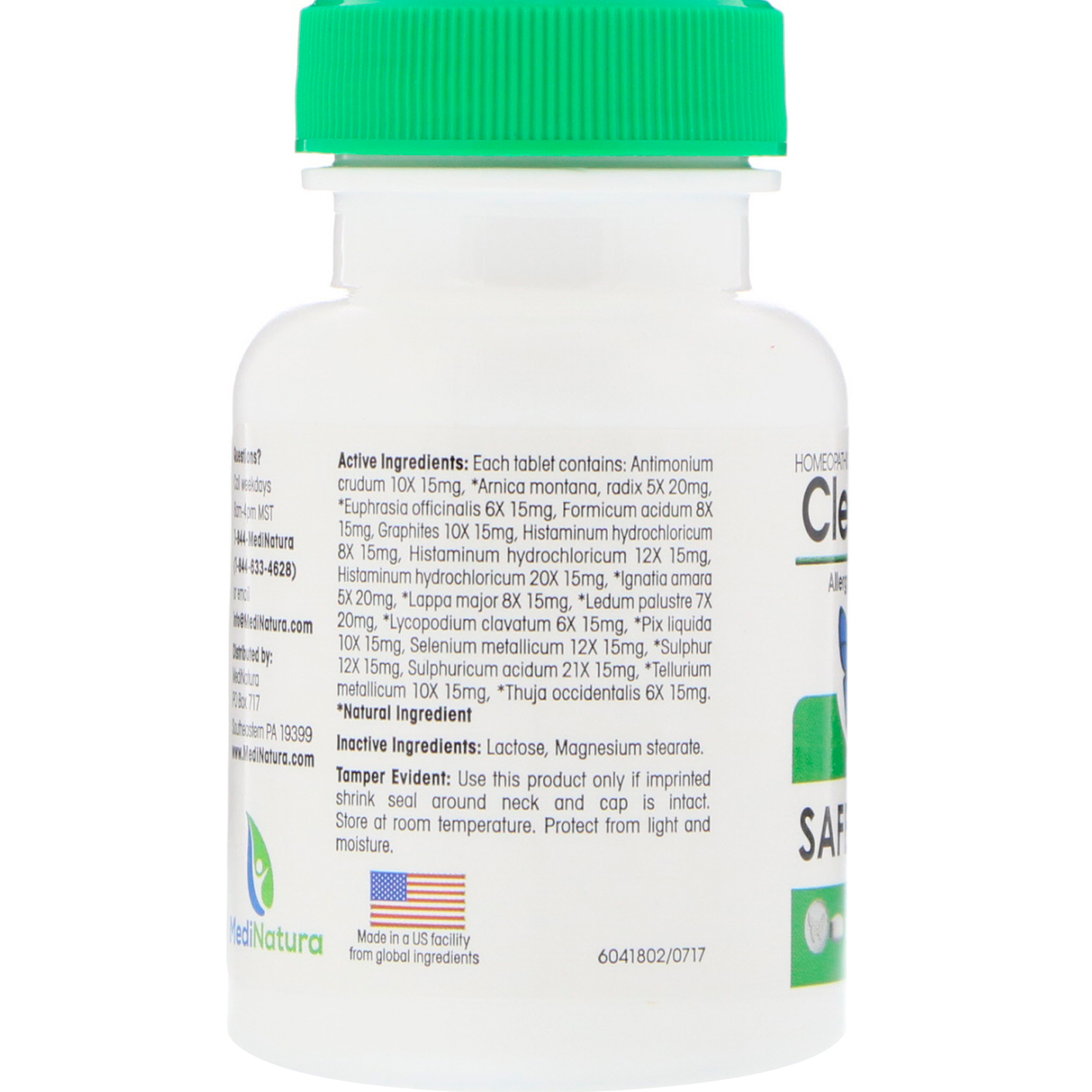 Comprar MediNatura, ClearLife, Allergy Relief Tablets, 100 Chewable Tablets - Imagem 2