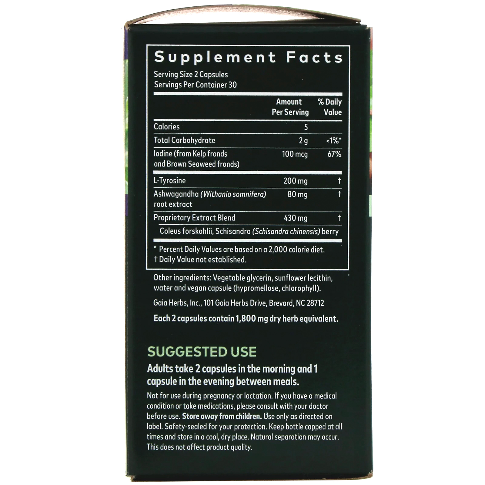 Comprar Gaia Herbs, Suporte para a Tireoide, 60 Fitocápsulas Líquidas Veganas - Imagem 2