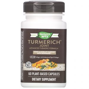 Comprar Nature's Way, Turmerich, Articulações, 400 mg, 60 Cápsulas à Base de Plantas