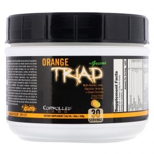 Comprar Controlled Labs, Tríade de Laranja e Vegetais, Sabor Laranja, 0,9 lbs (408 g)