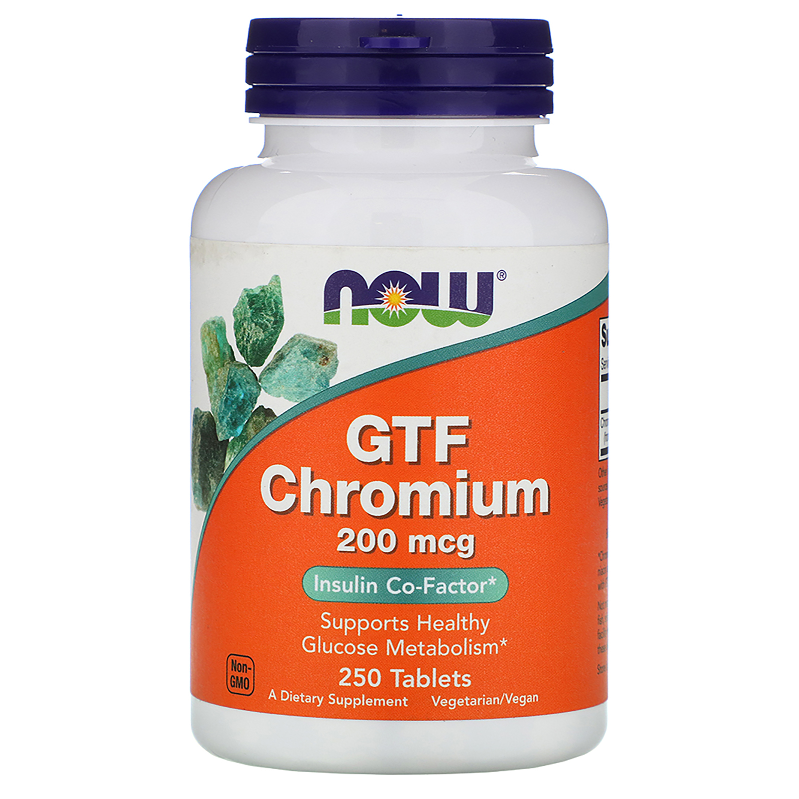 Comprar Now Foods, GTF Chromium, 200 mcg, 250 Comprimidos