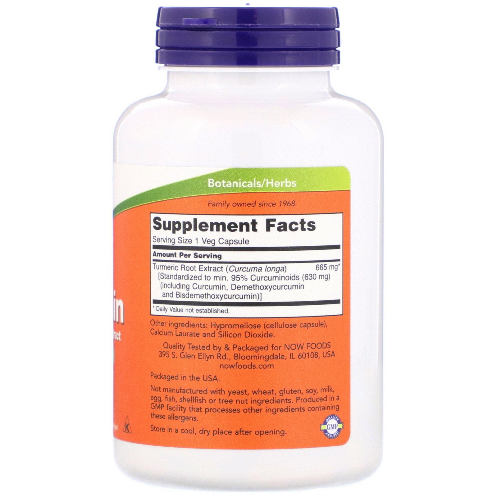 Comprar Now Foods, Curcumina, 120 Cápsulas Vegetais - Imagem 2