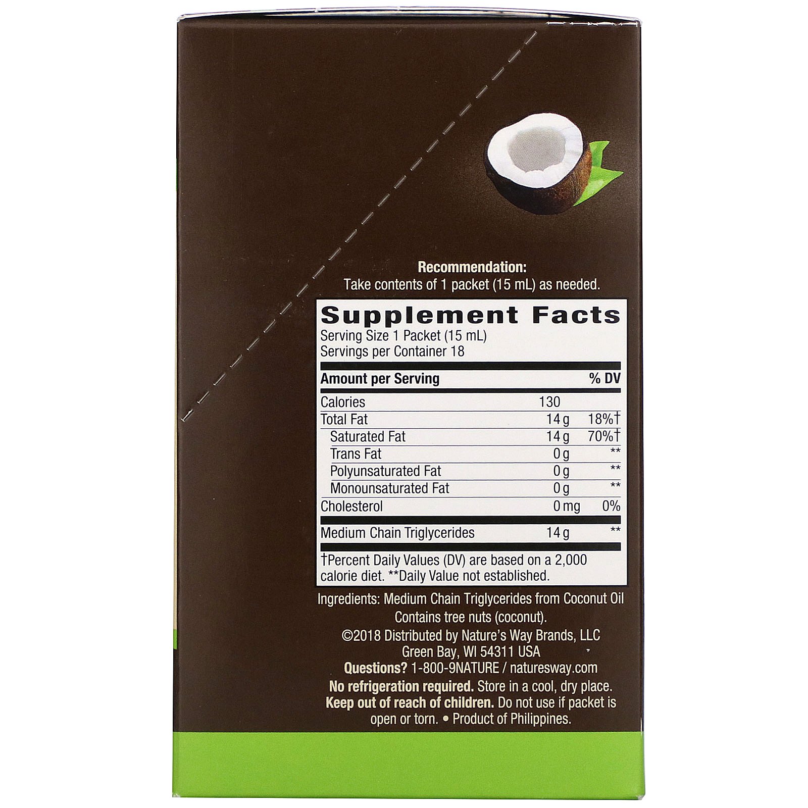 Comprar Nature's Way, Óleo de TCM, 18 Pacotes, 15 ml Cada - Imagem 2