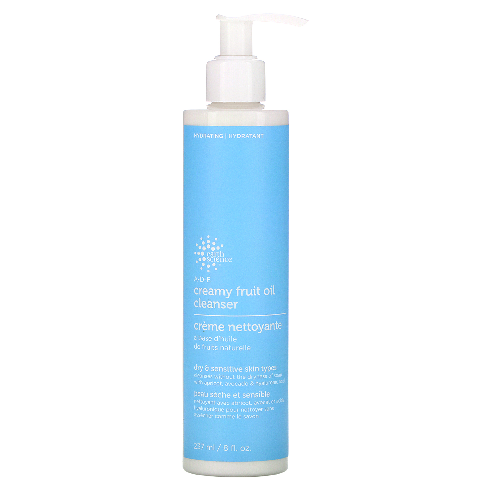 Comprar Earth Science, Creme de Limpeza de Óleo de Frutas A-D-E, Pele Seca/Sensível, 237 ml (8 fl oz)