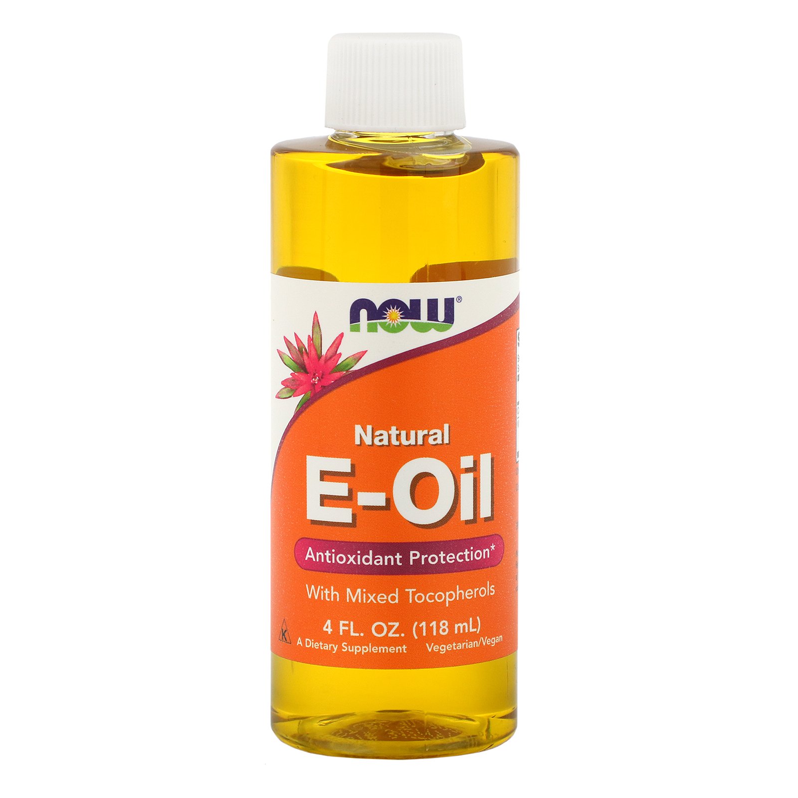 Comprar Now Foods, Óleo natural de vitamina E, 4 fl oz (118 ml)