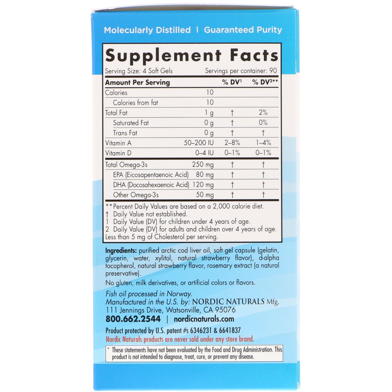 Comprar Nordic Naturals, Children's DHA, Morango, 250 mg, 3 a 6 Anos, 360 Minicápsulas Softgel - Imagem 2