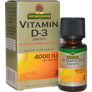 Comprar Nature's Answer, Vitamina D3 Gotas 4000 IU - 15 ml