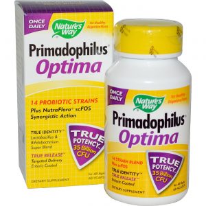 Comprar Nature's Way, Probiótico Primadophilus® Optima - 60 Cápsulas Vegetarianas