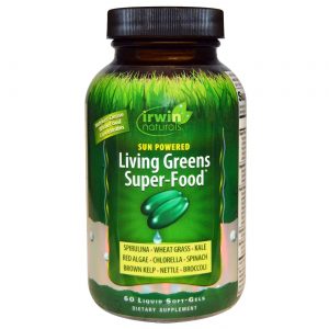 Comprar Irwin Naturals, Verdes Vivos Super-Food™ - 60 Cápsulas em Gel Líquido