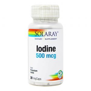 Comprar Solaray, Iodo 500 mg - 30 Cápsulas Vegetarianas