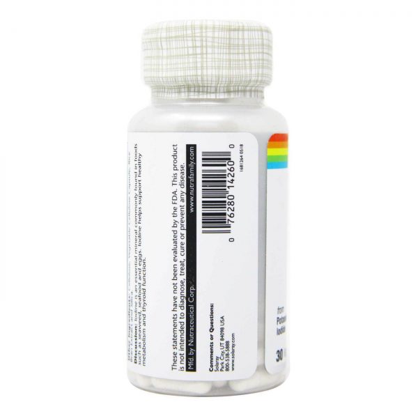 Comprar Solaray, Iodo 500 mg - 30 Cápsulas Vegetarianas - Imagem 4