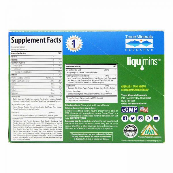 Comprar Trace Minerals Research Verdes Pak Berry 30 Pacotes - Imagem 4