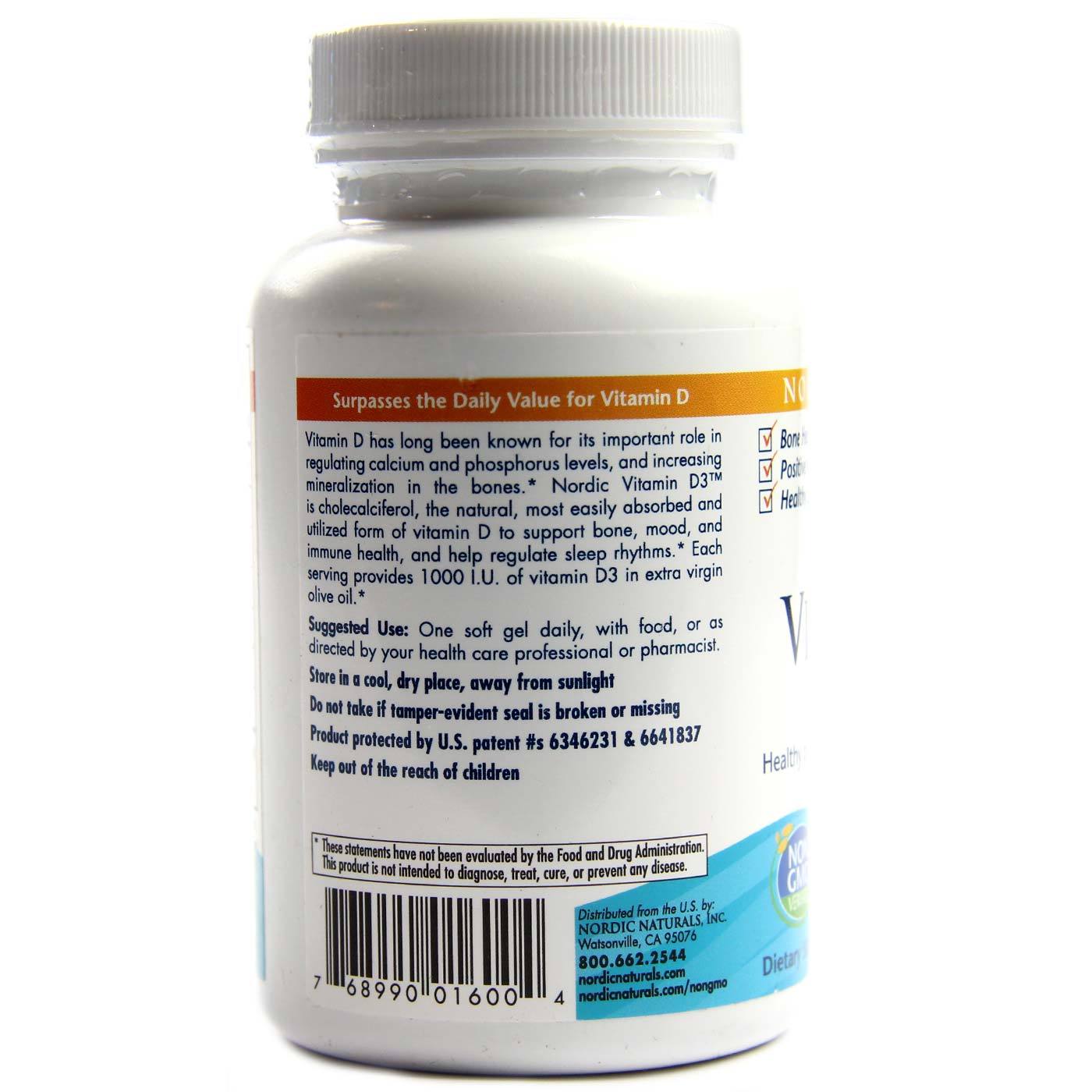 Comprar Nordic Naturals, Vitamina D3 - 120 Cápsulas - Imagem 3