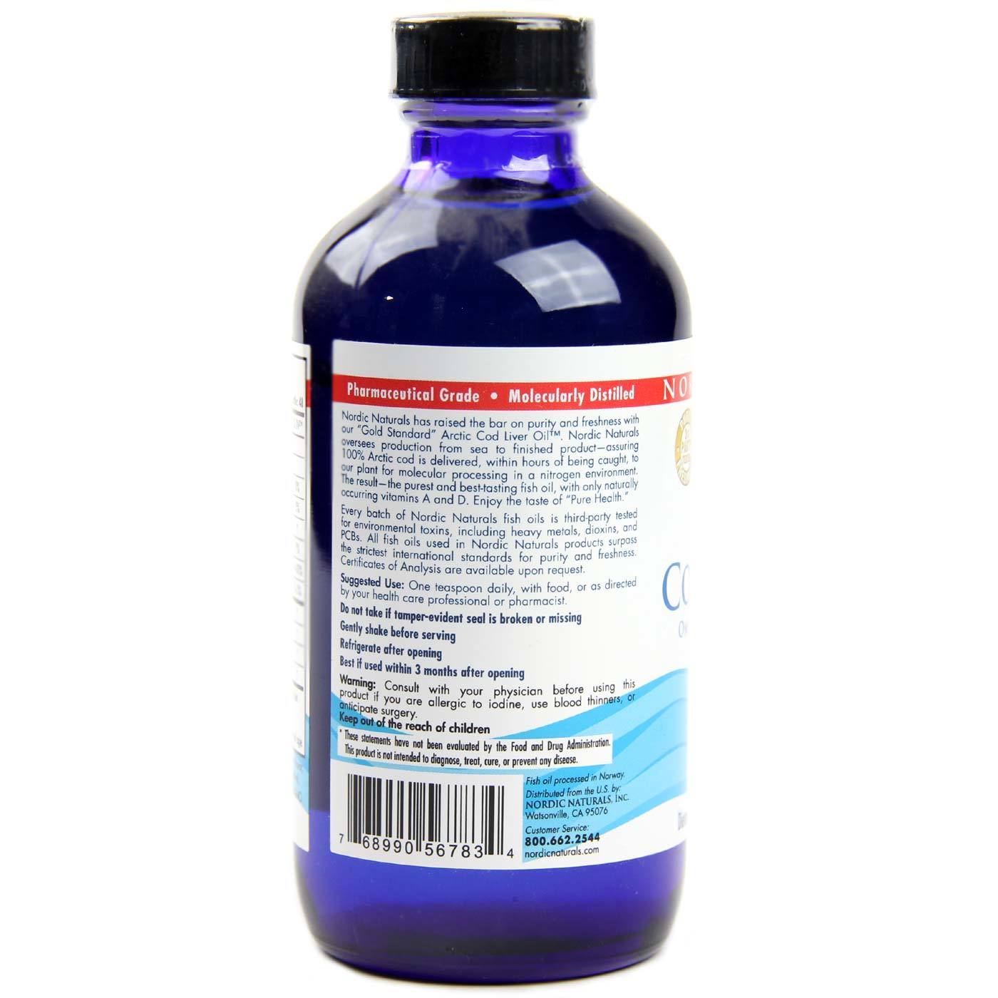 Comprar Nordic Naturals Ártico Cod Liver Oil Morango 8 fl oz - Imagem 3
