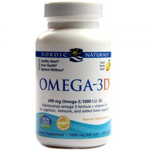 Comprar Nordic Naturals, Omega-3D, Limão - 60 Cápsulas