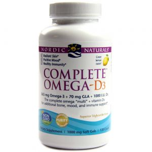 Comprar Nordic Naturals, Completo Ômega D3, Limão - 120 Cápsulas em Gel