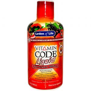 Comprar Garden of Life, Fórmula Multivitamínica Líquida Vitamin Code®, Punch de Frutas - 900 ml (30 fl oz)