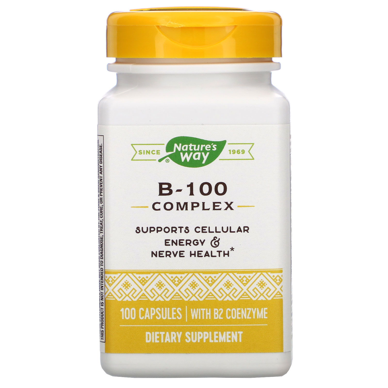 Comprar Nature's Way, Complexo B-100, com Coenzima B2, 100 Cápsulas