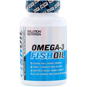 Comprar EVLution Nutrition, Óleo de Peixe, 60 Cápsulas de Gel