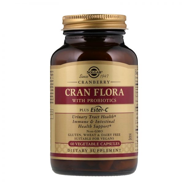 Comprar Solgar, Cran Flora, com Probióticos, 60 Cápsulas Vegetais - Imagem 4