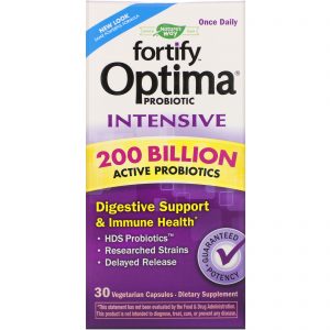 Comprar Nature's Way, Fortify Optima Probiotic, Intensive, 200 Billion, 30 Vegetarian Capsules