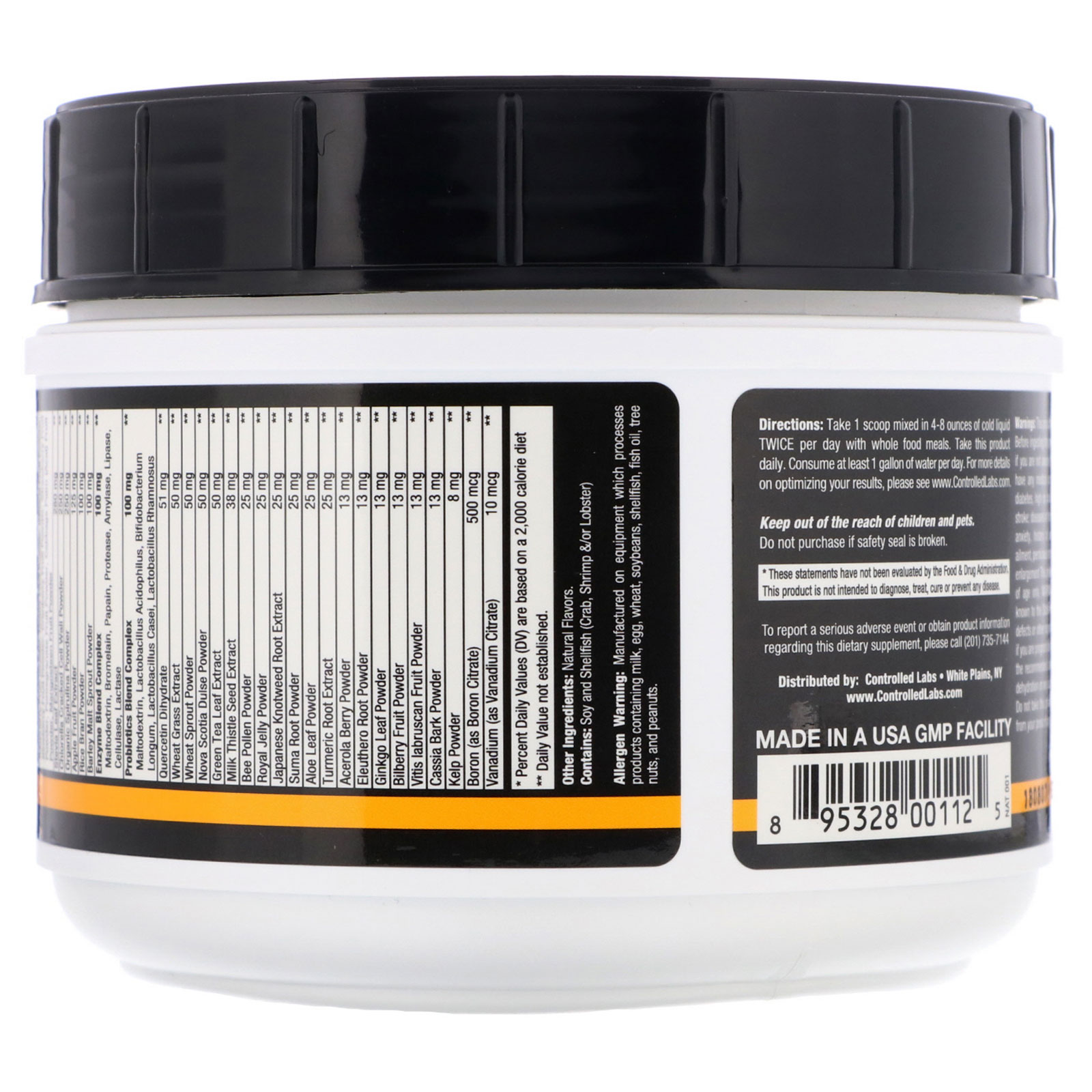 Comprar Controlled Labs, Tríade de Laranja e Vegetais, Sabor Laranja, 0,9 lbs (408 g) - Imagem 2