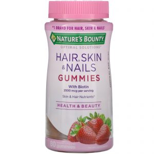 Comprar Nature's Bounty, Optimal Solutions, Cabelos, Pele e Unhas, Sabor Morango, 80 Gomas