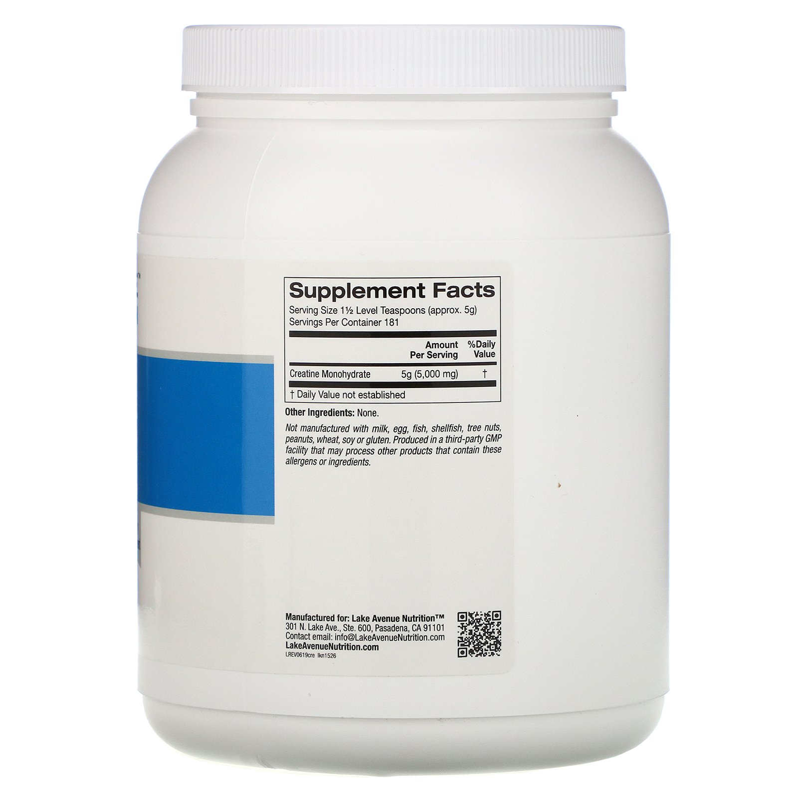 Comprar Lake Avenue Nutrition, Creatine Powder, Unflavored, 5,000 mg, 32 oz (907 g) - Imagem 2