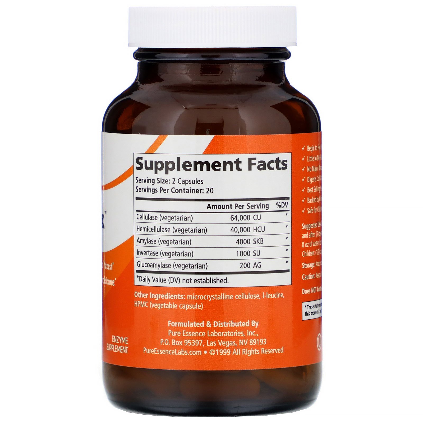 Comprar Pure Essence, Candex, 40 Vegi-Caps - Imagem 2