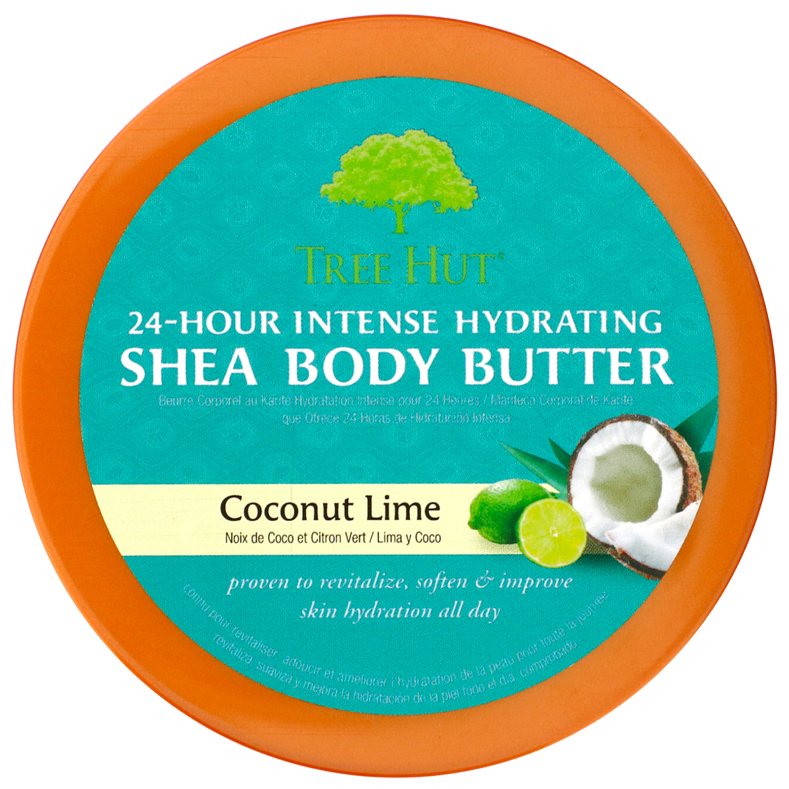 Comprar Tree Hut, Manteiga de Karité Hidratante Corporal Intensa 24h, Lima e Coco, 7 oz (198 g)