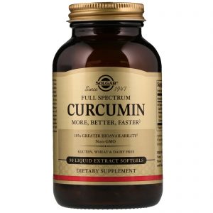 Comprar Solgar, Curcumina de Amplo Espectro, 90 Softgels de Extrato Líquido