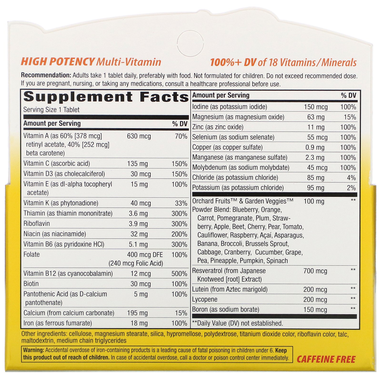 Comprar Nature's Way, Alive!, Daily Energy, Multivitamin-Multimineral, 60 Comprimidos - Imagem 2