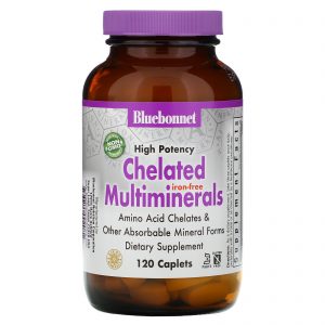 Comprar Bluebonnet Nutrition, Multiminerais Quelatados, Sem Ferro, 120 Cápsulas
