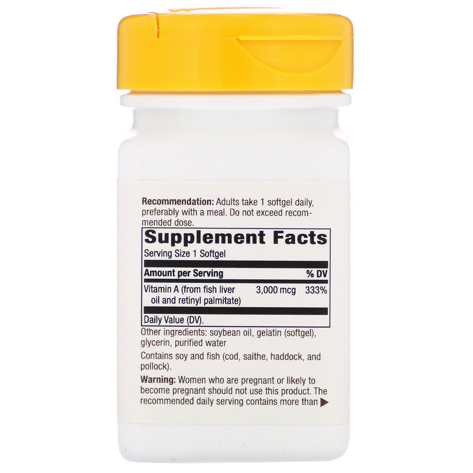Comprar Nature's Way, Vitamina A, 3.000 mcg, 100 Cápsulas de Softgel - Imagem 2